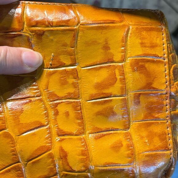 Michael Rome Designs Croc Embossed Italian Leather Bag - Picture 12 of 14